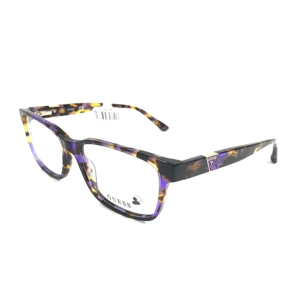 Guess Eyeglasses Frames GU2848 083 Purple Brown Yellow Tortoise 54-15-140